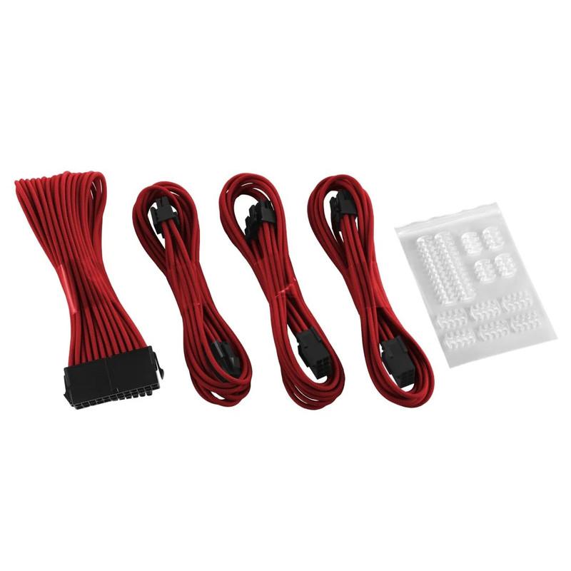 CableMod ModMesh Cable Extension Kit - Dual 6+2 Pin Series - Red - كابل